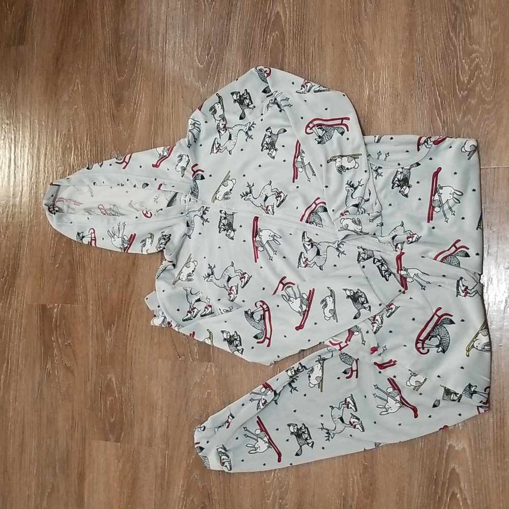 (M) Weekend Edition Plush Onesie Holiday Cozy Seasonal Festive Sleepwear